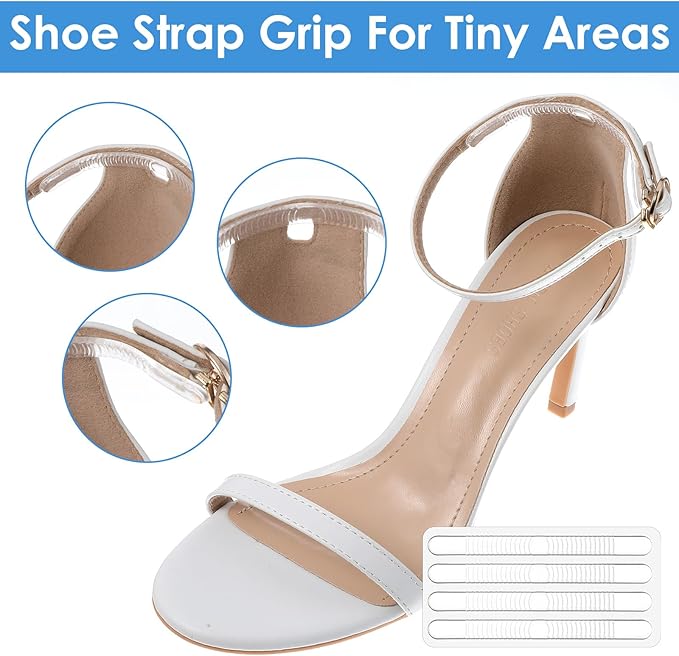 Ymapinc Shoe Gummies for Heels High, 34Pcs Silicone High Heel Protectors, Heel Cushion Pads Grips for Womens Anti Slip Shoe Grips, Cushions Insert for Sandals Women