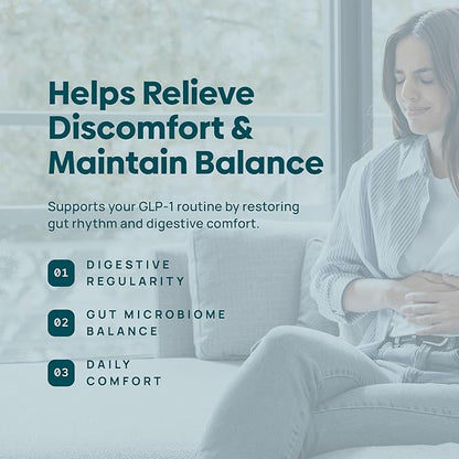 GLP-1 Constipation Support | Digestive, Gut Discomfort GLP Symptom Relief | Akkermansia, Probiotic, Prebiotic Microbiome Support for Digestive Balance, Regularity & Bloating Relief - Berry Citrus 15ct