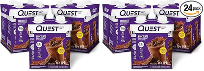 Quest Nutrition Ready To Drink Chocolate Protein Shake,30g Protein,4g Net Carbs,Gluten Free,Keto Friendly,11 fl oz,(Pack of 24)