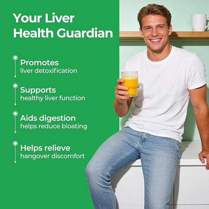 OxyEnergy Liver Cleanse Detox & Repair, Organic Milk Thistle Liver Detox Supplement with Turmeric, Dandelion, Pueraria, Support Liver Health & Digestion, Non-GMO, Vegetarian, Gluten-Free, 30 Packs