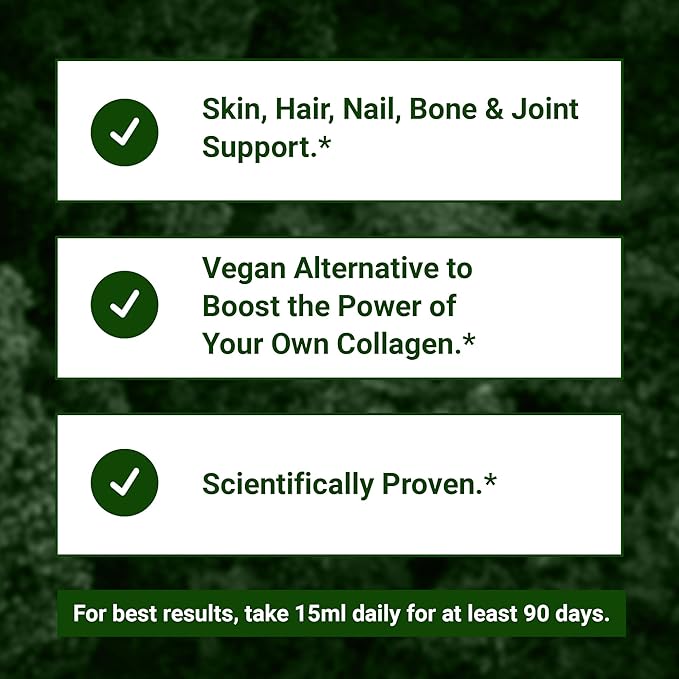 Living Silica ORGONO Plant-Based Collagen Booster | Horsetail Extract & Rosemary | Supports Collagen & Elastin for Joint & Bone Health, Glowing Skin, Strong Hair & Nails | 33.85 Fl Oz