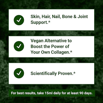 Living Silica ORGONO Plant-Based Collagen Booster | Horsetail Extract & Rosemary | Supports Collagen & Elastin for Joint & Bone Health, Glowing Skin, Strong Hair & Nails | 33.85 Fl Oz