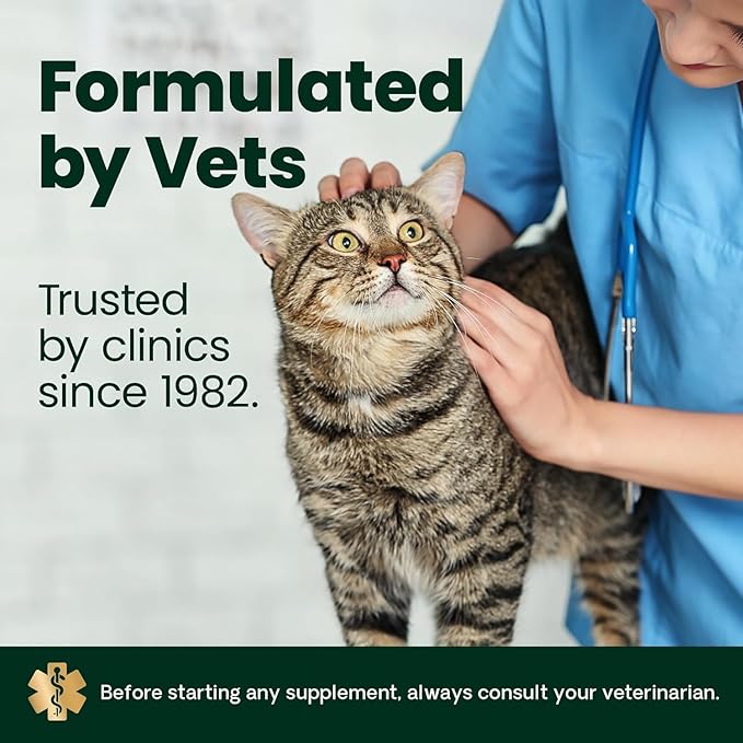 VetriScience Healthy Hip & Joint Chews, GlycoFlex Glucosamine and Green-Lipped Mussel Joint Support Supplement for Cats, Promote Mobility and Protect Joints, Chicken, 60 Count
