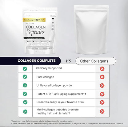The Intelligent Health FORTIBONE®, FORTIGEL® & VERISOL®, Premium Bioactive Collagen Peptides Powder, Bone Support Functional Blend, Grass Fed Bovine Hydrolyzed Collagen, Unflavored, 30 Servings