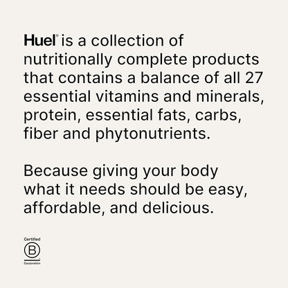 Huel Black Edition | Variety Pack 40g Vegan Protein Powder | Nutritionally Complete Meal Replacement | 27 Vitamins and Minerals, Gluten Free | 16 Single Serving Packets