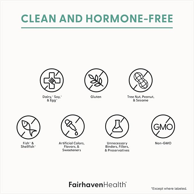 Fairhaven Health Multi-Symptom PMS Relief for Women | PMS Support Supplement for Women | Relief from Cramps, Bloating | Vegan | 30 Capsules