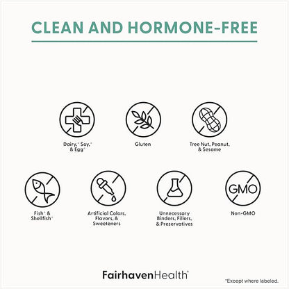 Fairhaven Health Multi-Symptom PMS Relief for Women | PMS Support Supplement for Women | Relief from Cramps, Bloating | Vegan | 30 Capsules