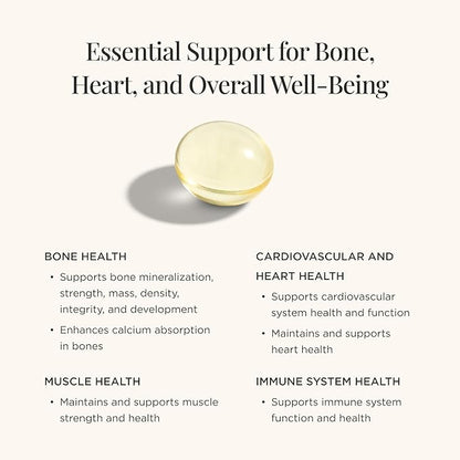 JSHealth Vitamin D3 1000IU Supplement. Vegan D3 Vitamins Support Bone Health, Muscle Strength, Heart Health, Immune Support. Vegan. By Nutritionist Jessica Sepel (60 Tablets)