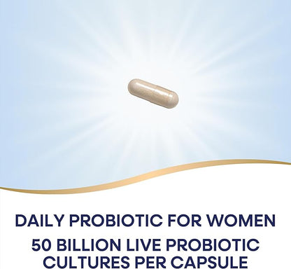Nature's Way Fortify Optima Women's Probiotics, 50 Billion Live Cultures, 7 Strains, Supports Digestive and Immune Health*, 30 Capsules (Packaging May Vary)