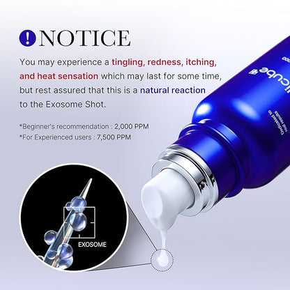 medicube Exosome Shot Zero 7,500 PPM Spicule Facial Serum | Liquid Skin Booster Serum | Exosome, AHA+BHA+PHA | Pore Care, Dead Skin Cells, Skin Texture | Korean Skincare, 1.01 fl.oz