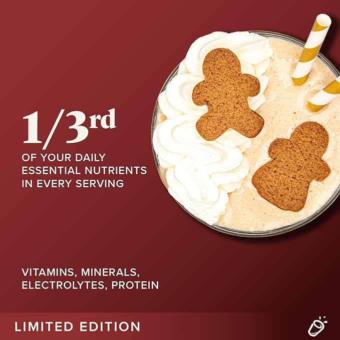 Keto Chow Gingerbread | Keto Meal Replacement Shake Powder | Nutritionally Complete Food | Low Carb Keto Meals | Delicious Easy Meal Substitute Drink | Protein Rich You Choose The Fat | Single Meal
