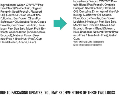 OWYN Only What You Need Pro Elite No Nut Buttercup Flavored Protein Shake, 32g Protein, 0g Sugar, High Protein, Dairy Free, Gluten Free, Plant Based Protein Drink, 12 Count