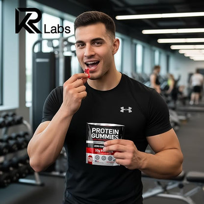 Zero Carb 100% Pure Whey Isolate Protein Gummies | 300g Total Protein per Bag | 10g per Serving Plant Based with Vitamins for Men & Women | Gluten Free Non-GMO | Watermelon Lime | 120 Count