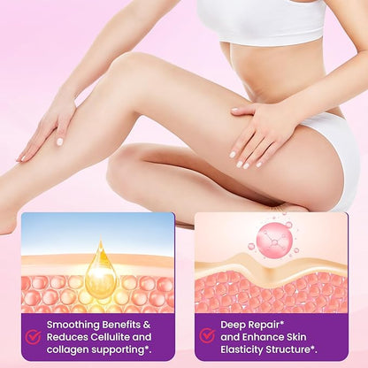 Anti Cellulite Supplement, SODuline™ Sculpting Capsules with French Melon SOD & Phyto Beadlets, Cellulite Reduces, Cellulite Remover for Legs, Skin Smoothing & Thighs, Collagen Supplements, 60 Caps
