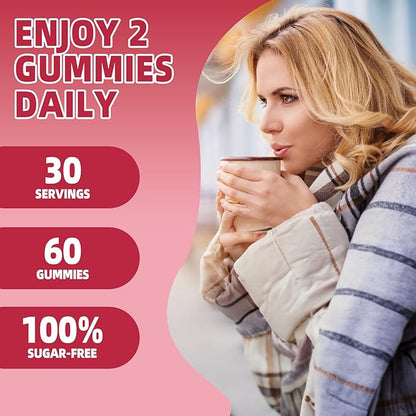 Women Probiotic Gummies - Viginal Probiotics for Women, Feminine pH Balance Supplement, Prebiotic Chewable Gummy, for Vaginal Health, Yeast Balance, Immune Defense, Healthy Odor, Cranberry, 60 Count