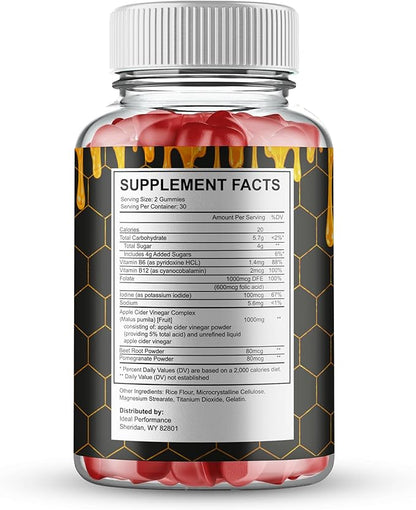 Alpha Honey Gummies, Official AlphaHoney Supplement Gummy - Maximum Strength, All Natural Formula for Energy, Stamina & Performance, Advanced Formula AlphaHoney Health Support Reviews (2 Pack)