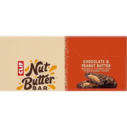 CLIF Nut Butter Bar - Chocolate Peanut Butter - Energy Snack Bars - Non-GMO - USDA Organic - Plant Based - Low Glycemic - 1.76 oz. (5 Pack)