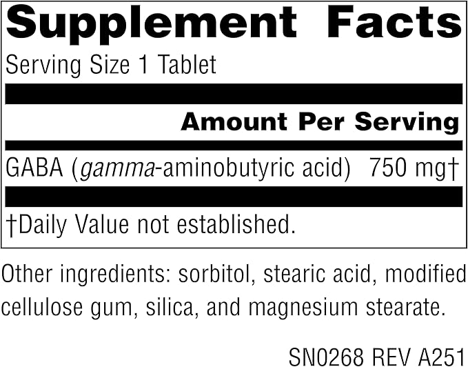 Source Naturals Serene Science GABA, for a Calm Mind* - 750mg, 90 Tablets