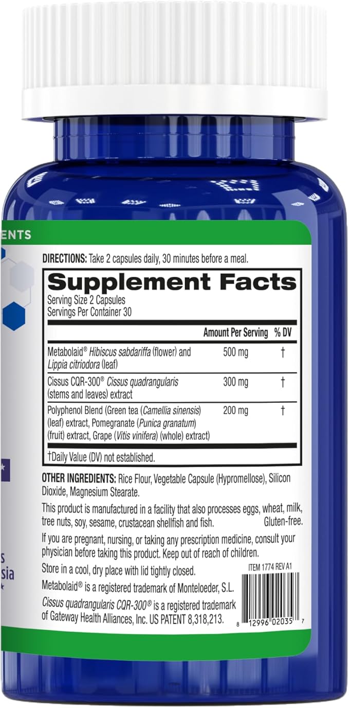 GLP1 Elevate™ - GLP-1 Booster Supplement | Curb Cravings & Support Metabolic Health | Increase Natural Production with Clinically Studied Ingredients | 30 Servings