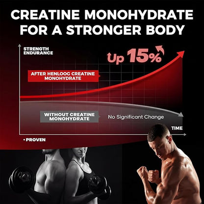 Creatine Monohydrate Gummies 5000mg for Women & Men, NSF Certified, Sugar Free, Vegan, 120 Count, Pre Workout Muscle Strength & Recovery Supplement