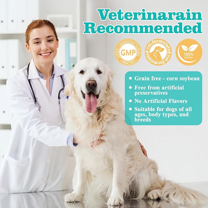 Dog Hip & Joint Supplement – Glucosamine for Dogs Chews with Chondroitin & MSM, Advanced Joint Support for Large & Senior Dogs, Supports Mobility & Everyday Comfort – 180 Count