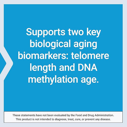 Life Extension® Biological Aging Defense, Healthy Aging Support, DNA methylation, telomere Supplement, Scarlet beebalm, Gluten-Free, Non-GMO, Vegetarian, 30 Capsules