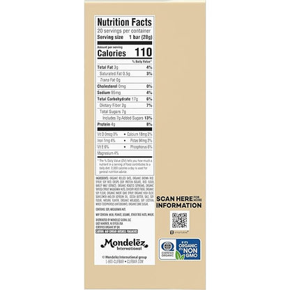 CLIF BAR Minis - White Chocolate Macadamia Nut Flavor - Made with Organic Oats - 4g Protein - Non-GMO - Plant Based - Snack-Size Energy Bars - 0.99 oz. (20 Pack)