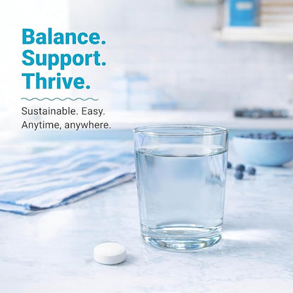 Alkalife pH Balance Tablets, 1 Pack, Alkaline Mineral Support Without the Bottles, Enteric-Coated for Maximum Absorption, Potassium & Sodium Bicarbonate, Immune Support, 90 Tablets (1 Month Supply)