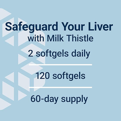 Life Extension Advanced Milk Thistle, Liver Health Supplement, Liver Detox, Cell Division, silymarin, silybin, bioavailable, Gluten Free, Non-GMO, 120 softgels, (Pack of 2)