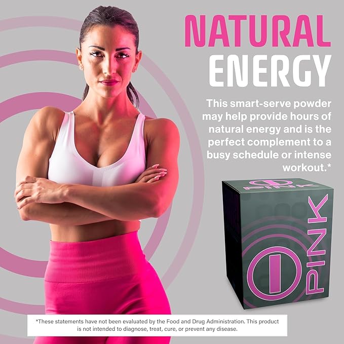 bhip Pink for Women (Alive) - Pure Blend for Vitality, Stamina & Clarity, Energy Drink Mix Packets - Ideal for Active Women on The Go - 30 Servings