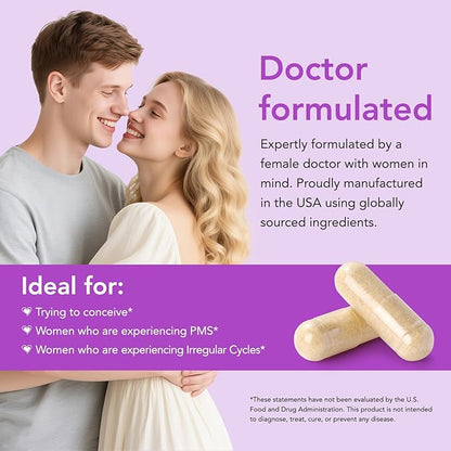 Premom Vitex Chaste Tree Berry: 1000mg Vitex Chasteberry Supplement Supports Hormone Balance & Fertility Supports Menstrual Cycle Regularity PMS Support Supplement for Women Vegan Non-GMOs