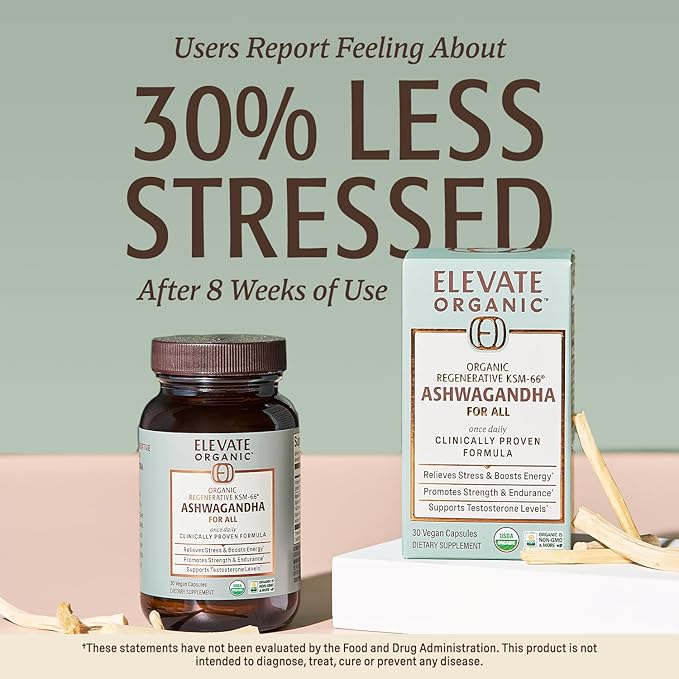 Regenerative Fermented KSM-66 Ashwagandha Vegan Capsules with Acti Veda™ (600mg, 30 Servings), Up to 150% More Effective Than KSM-66 Alone