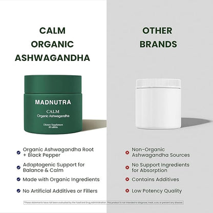 Ashwagandha 675mg - Premium Stress & Anxiety Support Herbal Ashwagandha Supplements - KSM-66 Ashwagandha for Mood, Energy, Focus & Sleep Support - Non-GMO Organic Ashwagandha Capsules