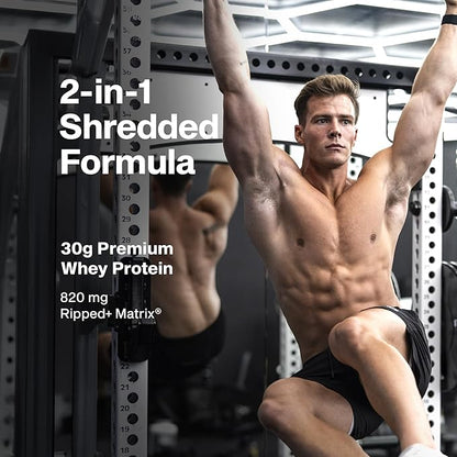 Muscletech Whey Protein Powder (Chocolate Fudge Brownie, 4LB) - Nitro-Tech Ripped Whey Protein Isolate & Peptides Smoothie Mix for Lean Muscle - 30g of Whey Protein for Women & Men, Packaging May Vary