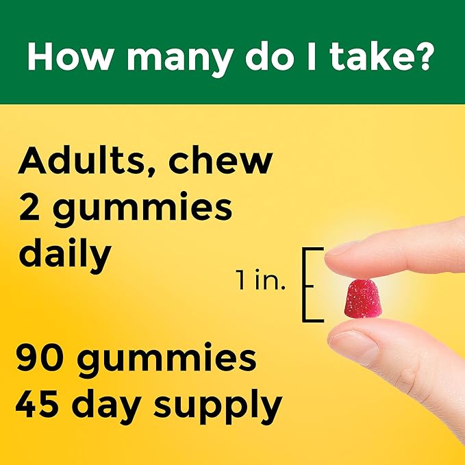 Nature Made High Absorption Magnesium Citrate 200 mg per Serving, Magnesium-Supplement for Muscle, Nerve, Bone and Heart Support, 90 Magnesium Gummies, 45 Day Supply,(Pack of 2)