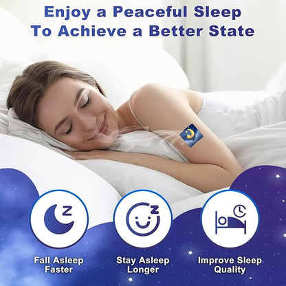 Sleep Patches for Adults Extra Strength, Sleep Patch with Melatonin & Valerian, All-Natural Deep Sleep Support Patches for Women & Men