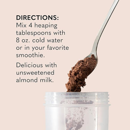 Garden of Life Plant-Based Sprouted Barley Protein, Chocolate with 21g Protein, 0g Sugar & Clean Ingredients, Upcycled Barley, Probiotics, Non-GMO, use in Shakes, Smoothies & Baking, 20 Servings