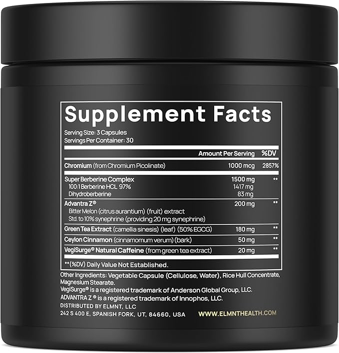 1,950mg GLP-1 Berberine Weight Loss Supplement + Dihydroberberine, Ceylon Cinnamon, Chromium Picolinate, Bitter Melon - 100x Strength Berberine 1500mg Natural Appetite Suppressant Pills for Women