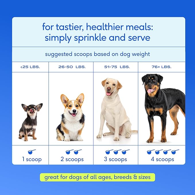 Native Pet The Daily Dog Vitamins & Supplements - 11-in-1 Multivitamin Powder for Dogs - Supports Whole Body Health, Digestion, Mobility & Immunity with Collagen, Glucosamine & Probiotics –120 Scoops