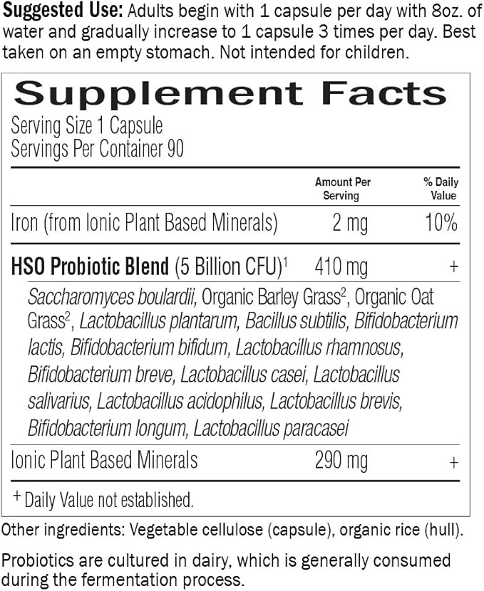 Garden of Life Probiotics for Digestive Health Balance, Primal Defense Ultra Ultimate Formula, 15 Billion CFU and 13 Strains Plus HSOs, Vegetarian and Gluten Free, 90 Capsules