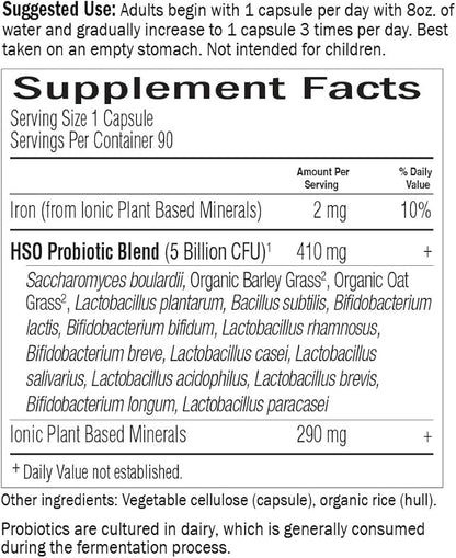 Garden of Life Probiotics for Digestive Health Balance, Primal Defense Ultra Ultimate Formula, 15 Billion CFU and 13 Strains Plus HSOs, Vegetarian and Gluten Free, 90 Capsules