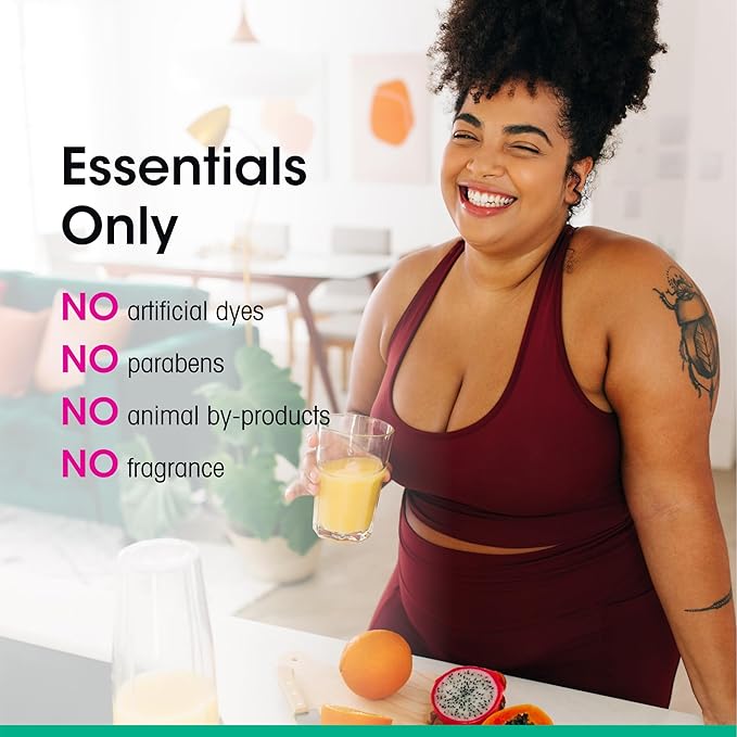 vH Essentials Daily Feminine Wash - 6 Fl Oz - Fragrance-Free, Odor Eliminating Body & Vaginal Wash with Tea Tree Oil, Prebiotics and Lactic Acid for pH Balance, Odor Defense and Vaginal Health