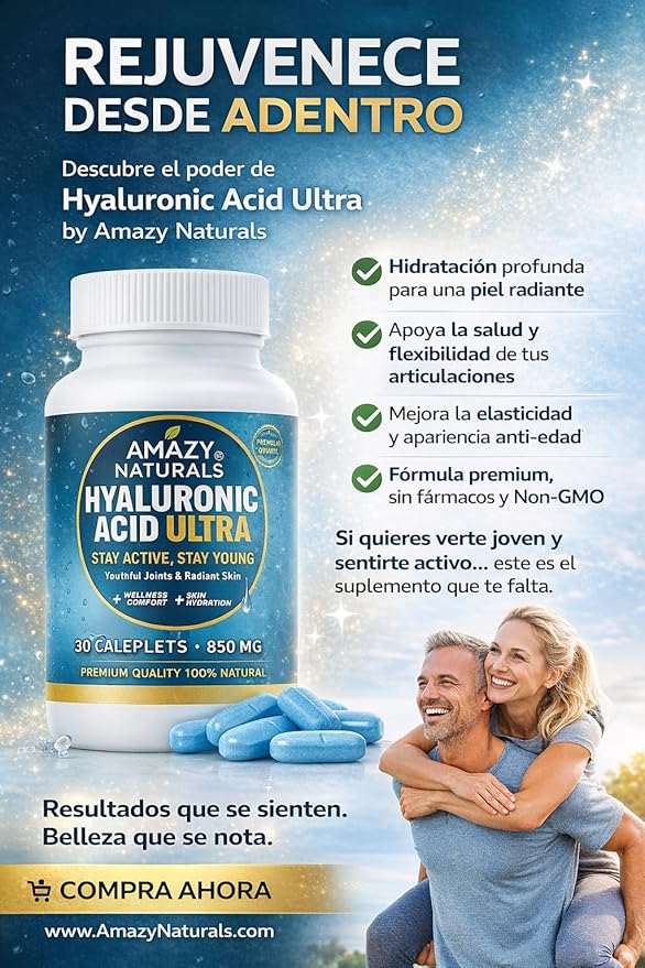 Hyaluronic Acid Ultra, 850mg, 30 Caplets, Premium Joint and Skin Supplement