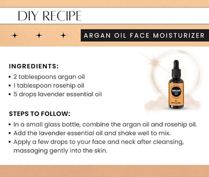 Earth N Pure Argan Oil for Hair Styling, Hair Growth, Hairfall Control - Natural and Therapeutic Grade 100 ml