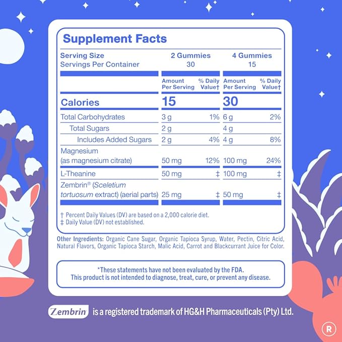 First Day Women’s Nighttime Reset Calming Magnesium Gummies – Sleep Aid Supports Peaceful Rest, Balanced Mood & Energy – Supplement with Magnesium Citrate, L-Theanine & No Melatonin – 60-Day Supply