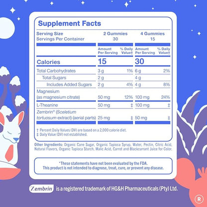 First Day Women’s Nighttime Reset Calming Magnesium Gummies – Sleep Aid Supports Peaceful Rest, Balanced Mood & Energy – Supplement with Magnesium Citrate, L-Theanine & No Melatonin – 60-Day Supply