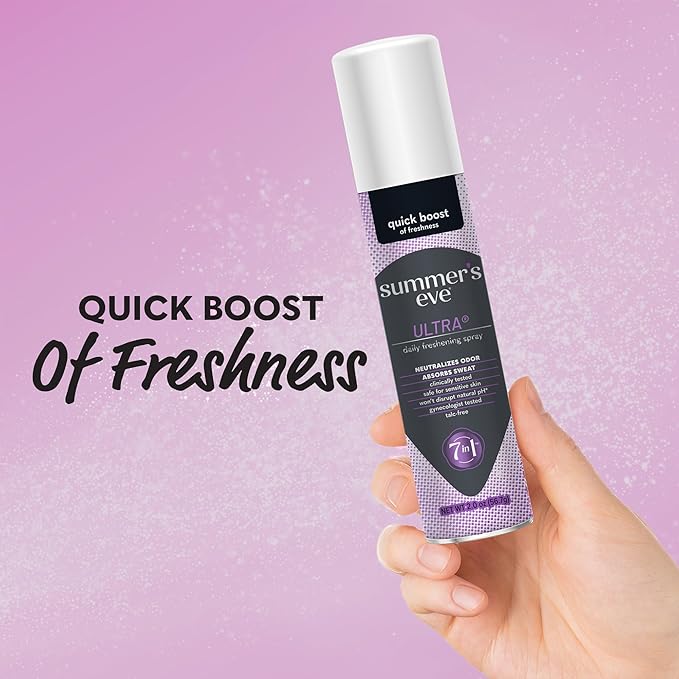 Summer's Eve Ultra Daily Feminine Spray with Talc-Free, Odor-Neutralizing and Sweat-Absorbing Formula, 2 Oz