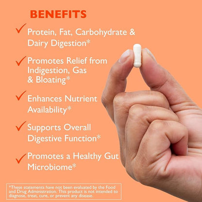 AST Enzymes Digest-GI Digestive Enzyme - Digestion and Bloating Relief for Women and Men - 90 Vegetarian Capsules