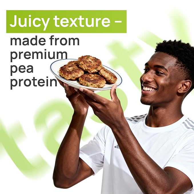 Creative Pea Plant-Based Beef Style Meat Mix | High Protein Shelf-Stable Vegan Protein | Pea Protein | Just Add Water & Oil | For Burgers, Tacos, Meatballs & Crumbles | Gluten-Free | 227g