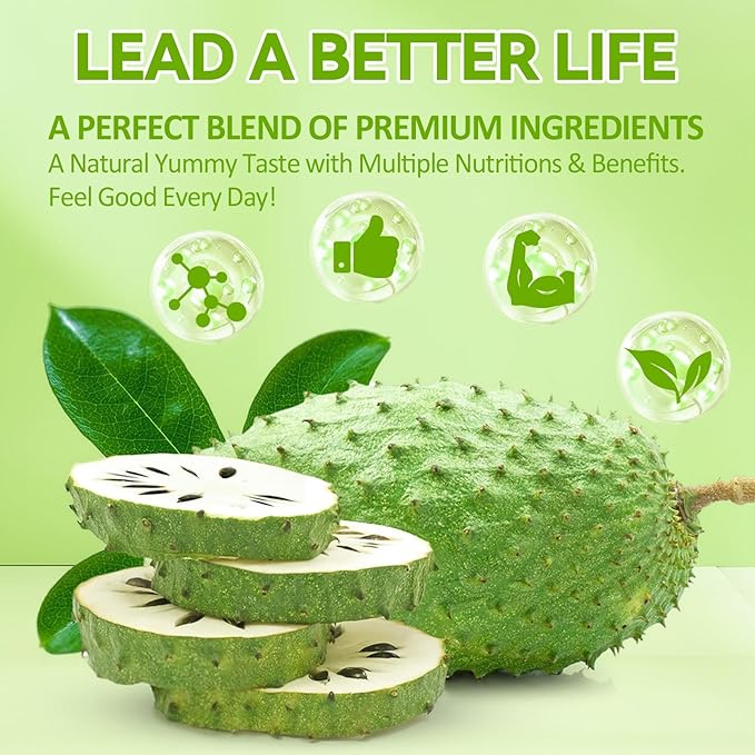 Totaria (2 Packs) Sugar Free Soursop Oil Graviola Sea Moss Gummies - Support Digestive Sleep Skin Health, Immunity & Antioxidant - Guanabana Fruit with Sea Moss, 150mg Black Seed Oil Non-GMO Vegan